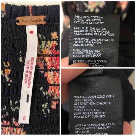 Free People Sea Glass midi dress in black combo - Picture 8 of 11